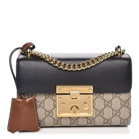 gucci padlock black small|padlock small gg shoulder bag.